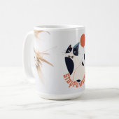 Dapper Tuxedo Cat Celebration 15oz Large Coffee Mu Kaffeetasse (Vorderseite Links)