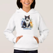 Dapper Tuxedo Cat Hoodie (Vorderseite)