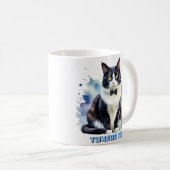 Dapper Tuxedo Cat Kaffeetasse (VorderseiteRechts)