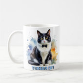 Dapper Tuxedo Cat Kaffeetasse (Links)