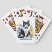 Dapper Tuxedo Cat Spielkarten (Rückseite)