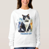 Dapper Tuxedo Cat Sweatshirt (Vorderseite)