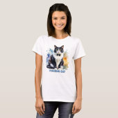 Dapper Tuxedo Cat T-Shirt (Vorne ganz)