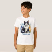 Dapper Tuxedo Cat T-Shirt (Vorne ganz)