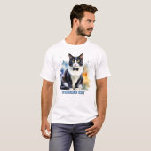 Dapper Tuxedo Cat T-Shirt (Vorne ganz)