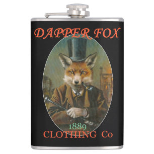 Dapper Vintage Flasche Fox Flachmann