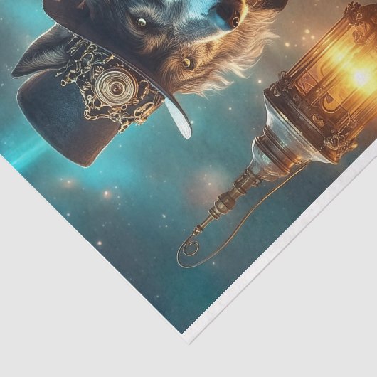 Dapper Wolf Seidenpapier (Ausschnitt)