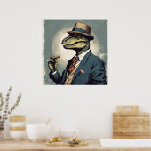 Dappersauras Dinosaur - Art Print Poster (Küche)
