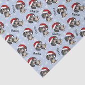 Dapple Dackel Weihnachts-Individuelle Name Niedlic Seidenpapier (Ausschnitt)