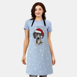 Dapple Dackel Weihnachtsfeiertag Schürze