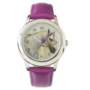 Dapple graues andalusisches Pferd Armbanduhr