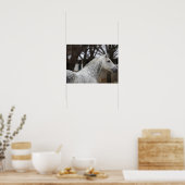 Dapple Gray Andalucian Stallion Headshot Poster (Küche)