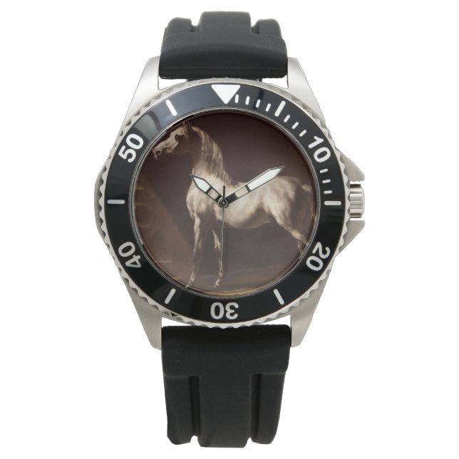 Dapple Gray Horse (von Théodore Géricault) Armbanduhr (Vorderseite)