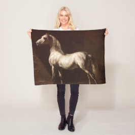 Dapple Gray Horse (von Théodore Géricault) Fleecedecke