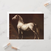 Dapple Gray Horse (von Théodore Géricault) Karte (Vorderseite/Rückseite Beispiel)