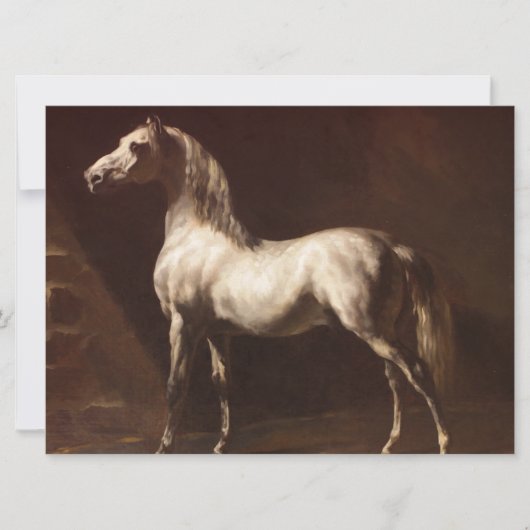 Dapple Gray Horse (von Théodore Géricault) Karte (Vorderseite)