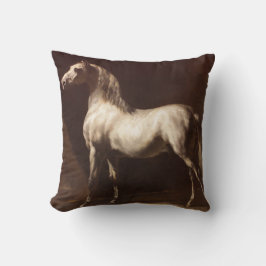 Dapple Gray Horse (von Théodore Géricault) Kissen