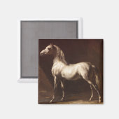 Dapple Gray Horse (von Théodore Géricault) Magnet (Vorderseite/Rückseite)