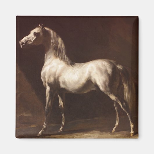 Dapple Gray Horse (von Théodore Géricault) Magnet (Vorne)