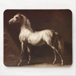 Dapple Gray Horse (von Théodore Géricault) Mousepad
