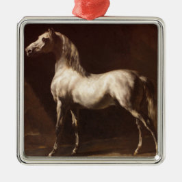 Dapple Gray Horse (von Théodore Géricault) Ornament Aus Metall