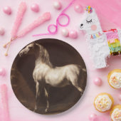 Dapple Gray Horse (von Théodore Géricault) Pappteller (Party)