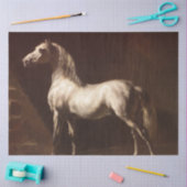 Dapple Gray Horse (von Théodore Géricault) Seidenpapier (Basteln)