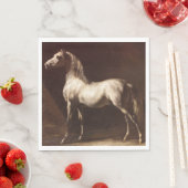 Dapple Gray Horse (von Théodore Géricault) Serviette (Beispiel)