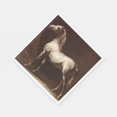 Dapple Gray Horse (von Théodore Géricault) Serviette (Ecke)