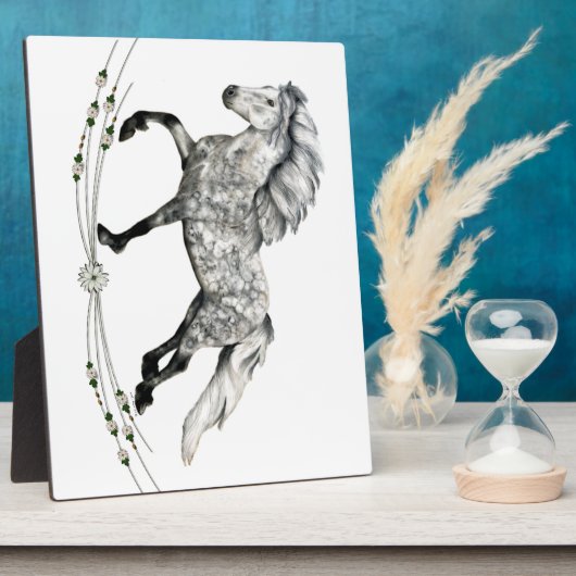 Dapple Gray Icelandic Mare Grá Fotoplatte (Seite)