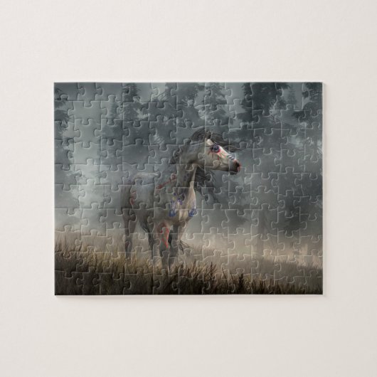 Dapple Gray War Horse Puzzle (Horizontal)