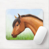Dappled Bucht-Araber-Pferd Mousepad (Mit Mouse)