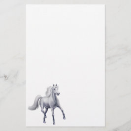 Dappled Gray Arabian Horse Stationery Briefpapier