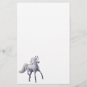 Dappled Gray Arabian Horse Stationery Briefpapier