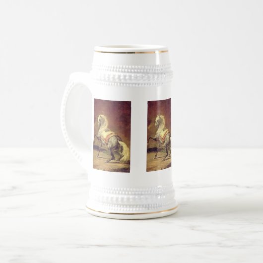 DAPPLED GRAY PORS BIERGLAS (Vorderseite Links)