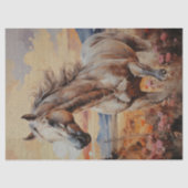 Dappled Gray Wild Horse Decoupage Seidenpapier (Vorderseite)