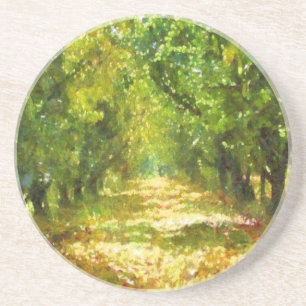 Dappled Light of Day Dreams Tremola Art Collection Sandstein Untersetzer