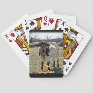 Dappled Longhorn Playing Cards - personalisieren Spielkarten
