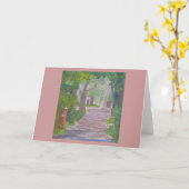 Dappled Shade Drive Karte (Gelbe Blume)