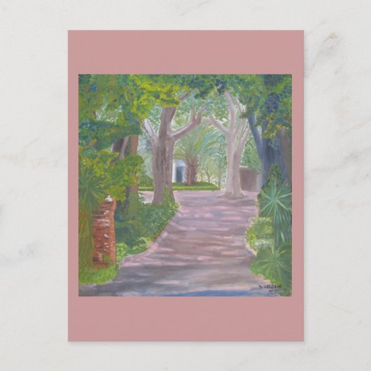 Dappled Shade Drive Postkarte (Vorderseite)