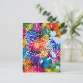 Daqing China City Map Postkarte (Stehend Vorderseite)