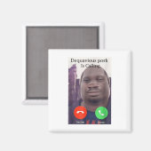 Daquavious Pork nennt John Pork Meme Joke Odd Magnet (Vorderseite/Rückseite)