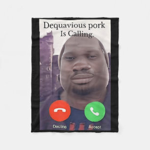 Daquavious Schweinefleisch nennt Meme John Pork Me Fleecedecke