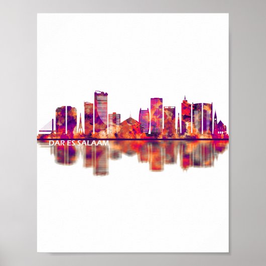 Dar es Salaam Tansania Skyline Poster (Vorne)