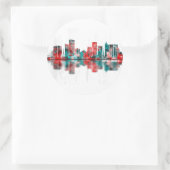 Dar es Salaam Tansania Skyline Runder Aufkleber (Tasche)