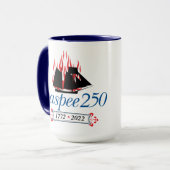 DAR Gaspee250 Italic-Logo auf der Kaffee-Tasse Tasse (Vorderseite Links)