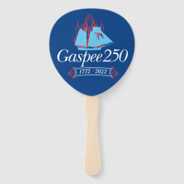 DAR Gaspee250 - Italienisches Logo auf Blauer Hand Fächer
