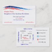 DAR Kapitel-Visitenkarte Visitenkarte (Vorne/Hinten)