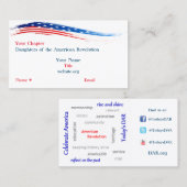 DAR Kapitel-Wort-Kunst Visitenkarte (Vorne/Hinten)