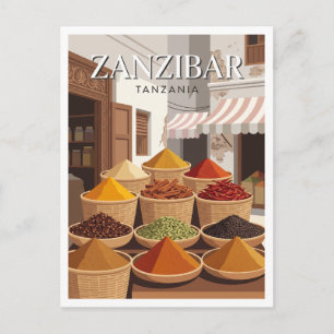 Darajani-Markt Sansibar-Stadt Tansania Geschenk Postkarte